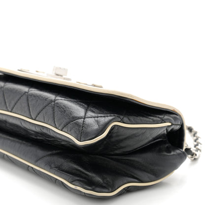 Chanel Lambskin East West Mademoiselle Flap Black 9 of 11