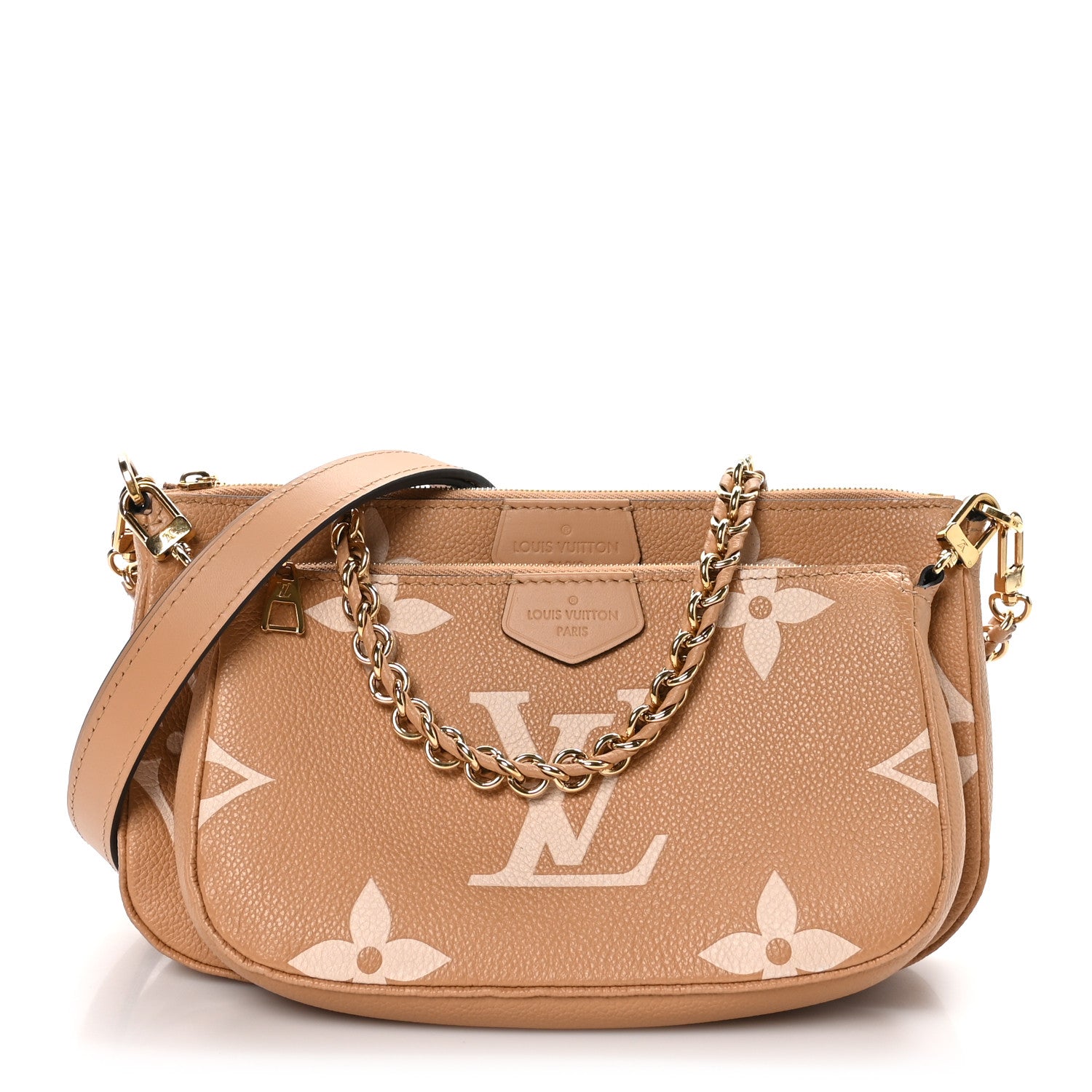 Louis Vuitton Empreinte Monogram Giant Multi Pochette Accessories Arizona Creme 1 of 11