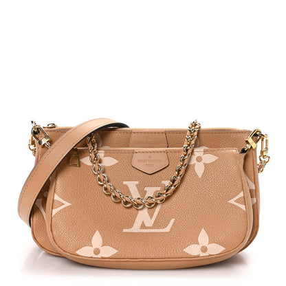Louis Vuitton Empreinte Monogram Giant Multi Pochette Accessories Arizona Creme 1 of 11