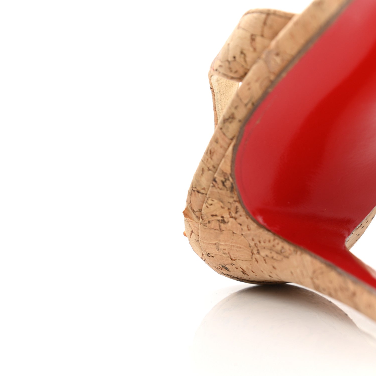 Christian Louboutin Cork Slingback Pumps 37 Natural 9 of 10