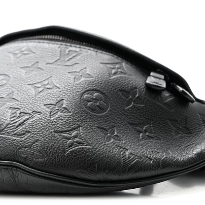 Louis Vuitton Calfskin Monogram Shadow Discovery Bumbag Black 9 of 10