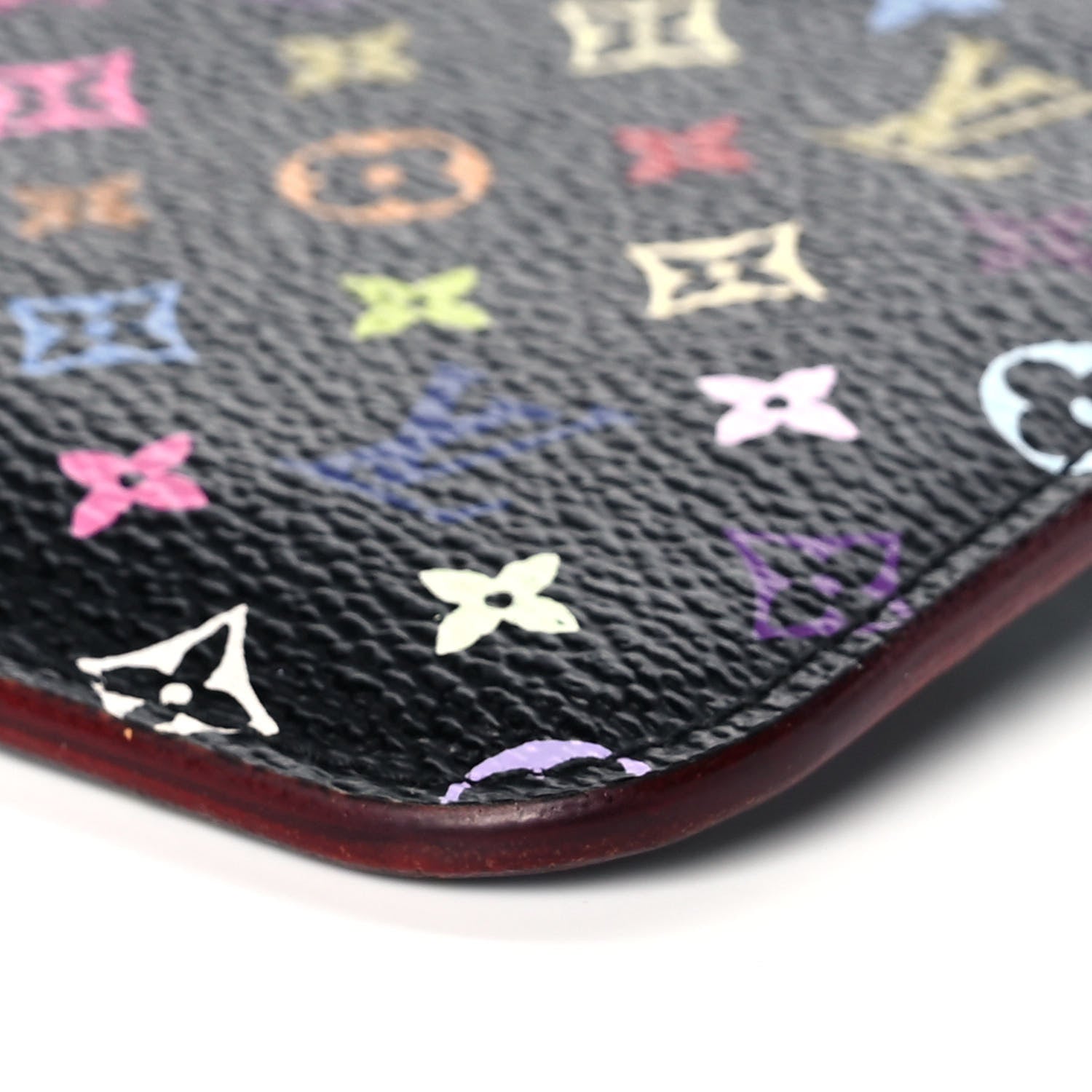 Louis Vuitton Monogram Multicolor Key Pouch Black Grenade 9 of 11