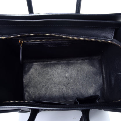 Celine Smooth Calfskin Mini Luggage Black 5 of 8