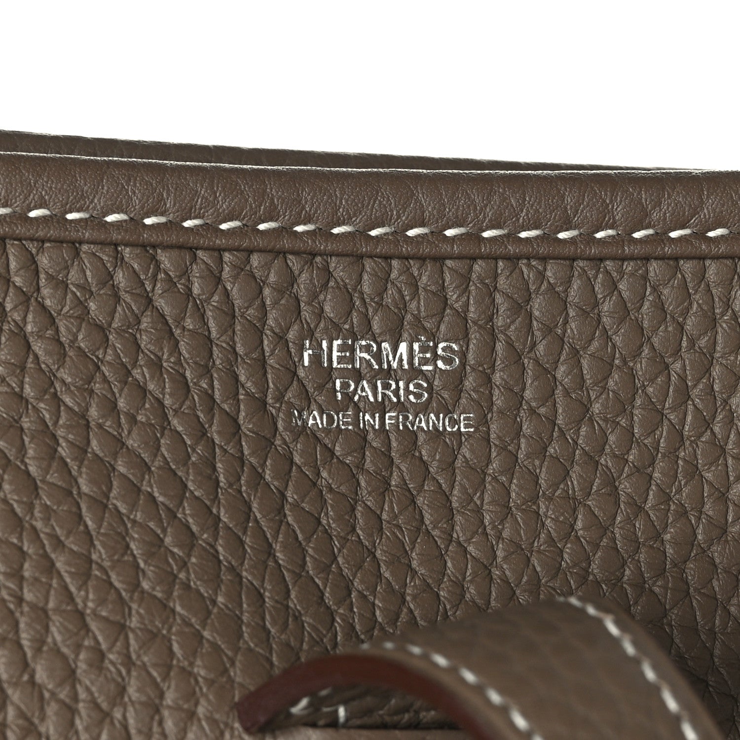 Hermes Taurillon Clemence Evelyne III PM Etoupe 7 of 10