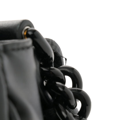 Gucci Calfskin Matelasse Monochrome Mini GG Marmont Crossbody Shoulder Bag Black 12 of 12
