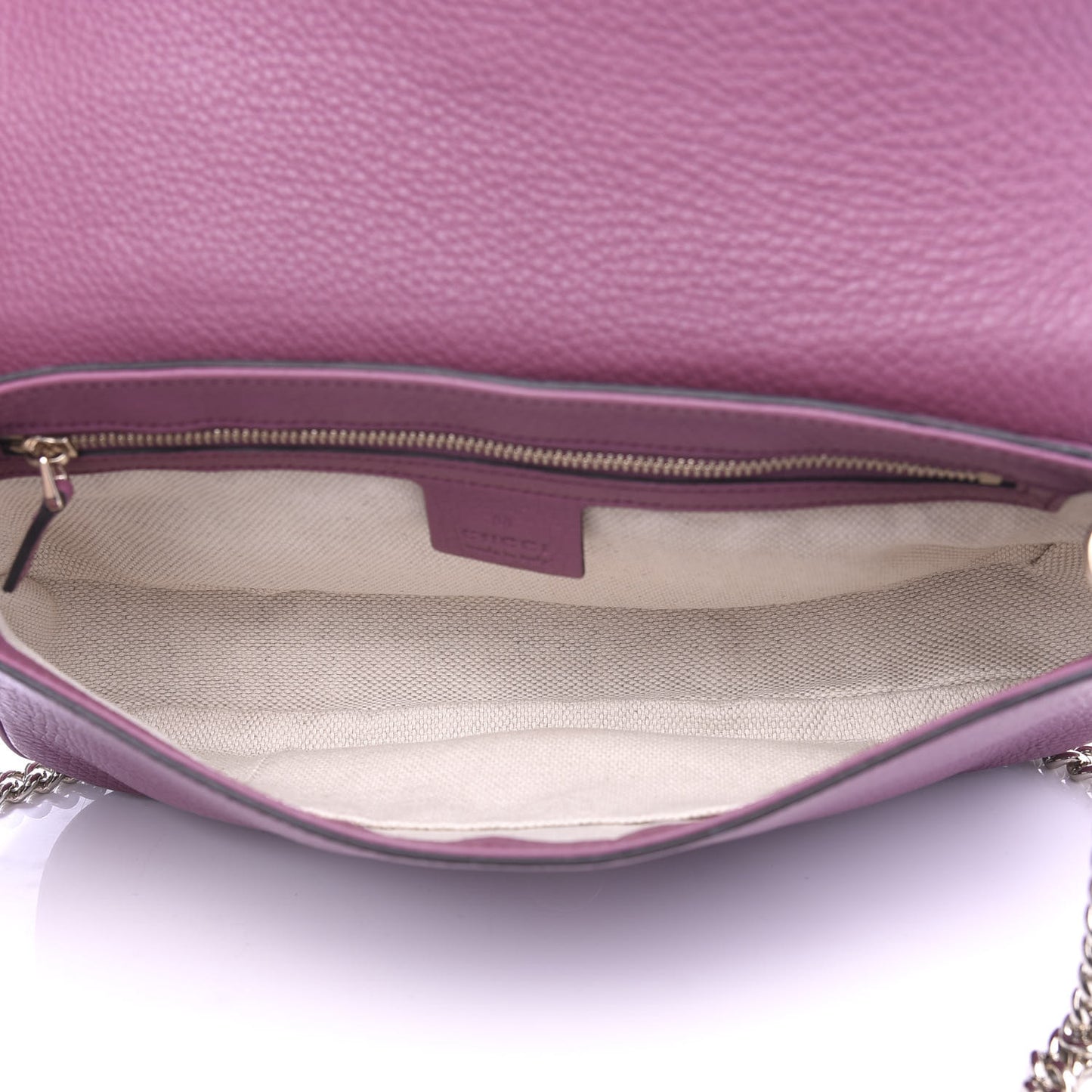 Pebbled Calfskin Medium Soho Flap Crossbody Peonia Flower