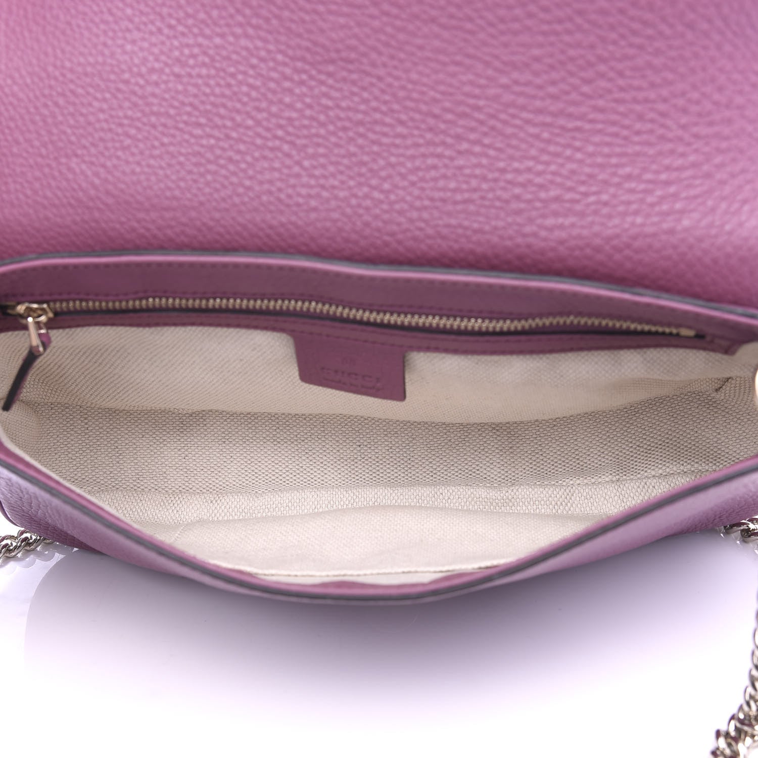 Gucci Pebbled Calfskin Medium Soho Flap Crossbody Peonia Flower 5 of 10