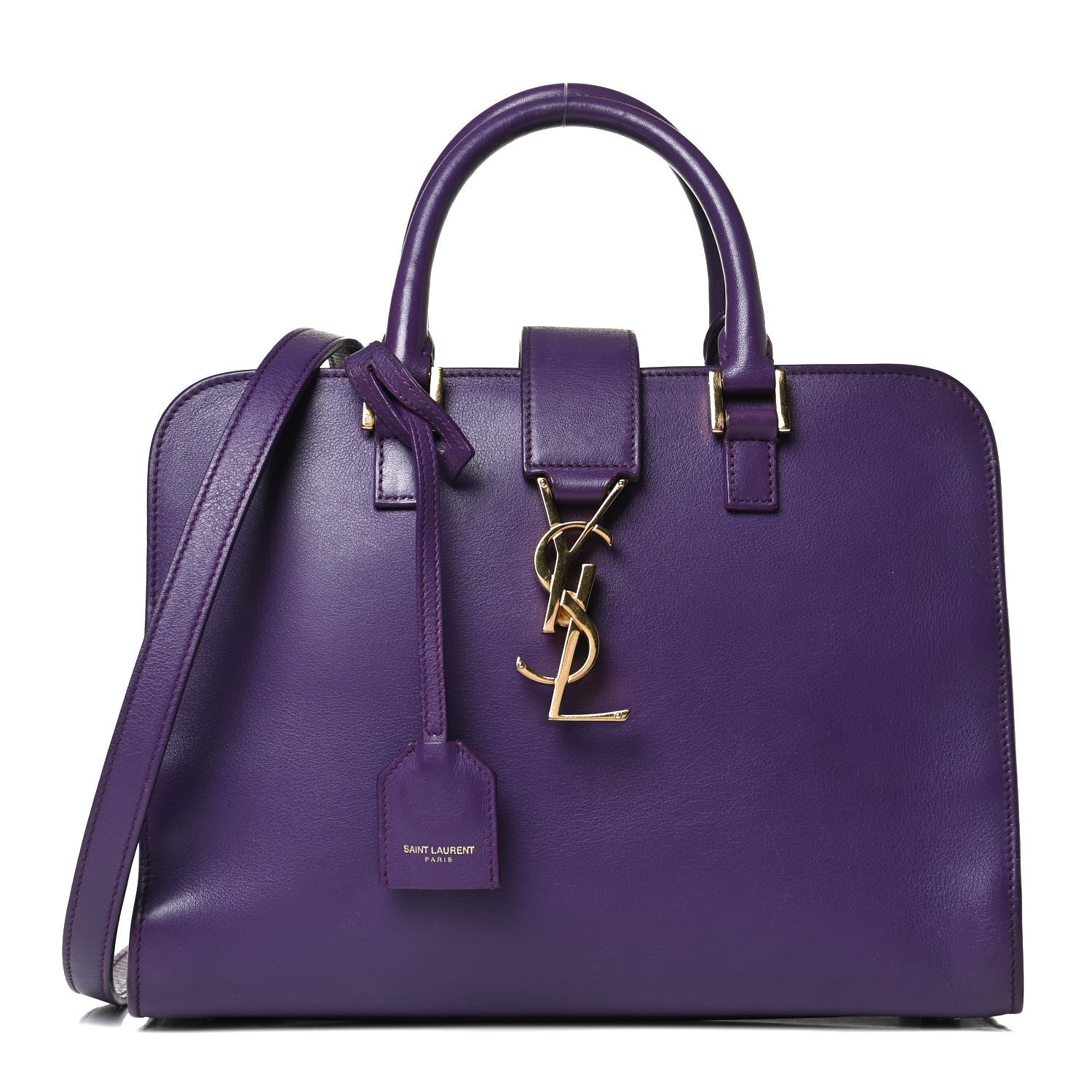 Saint Laurent Calfskin Monogram Baby Cabas Purple 1 of 16