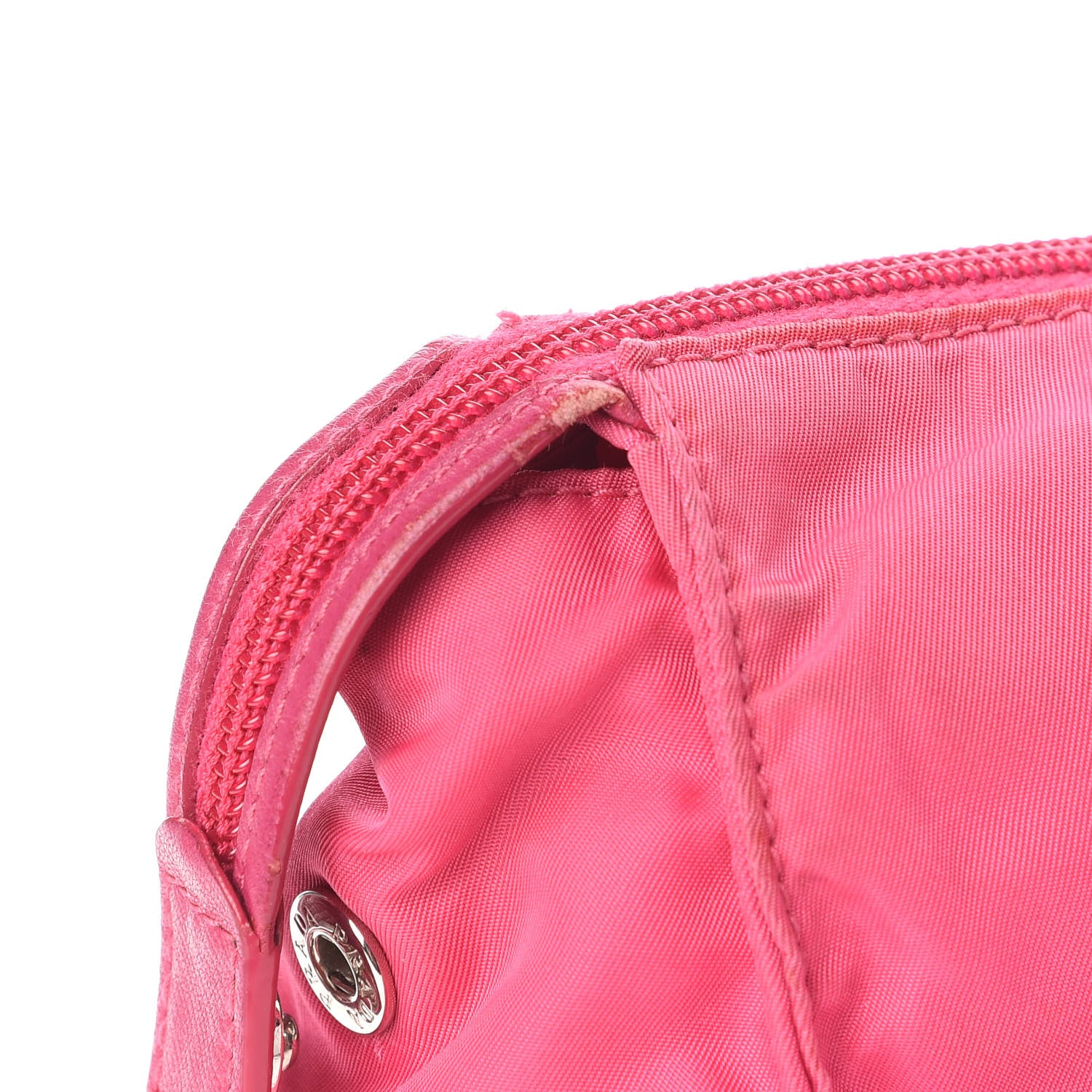 Prada Tessuto Nylon Vela Cosmetic Pouch Fuxia 10 of 15