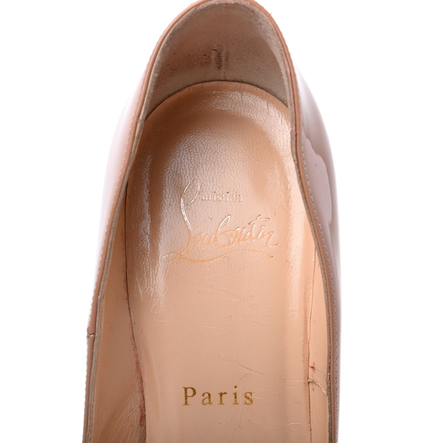 Christian Louboutin Patent So Kate Pumps 36.5 Nude 7 of 15