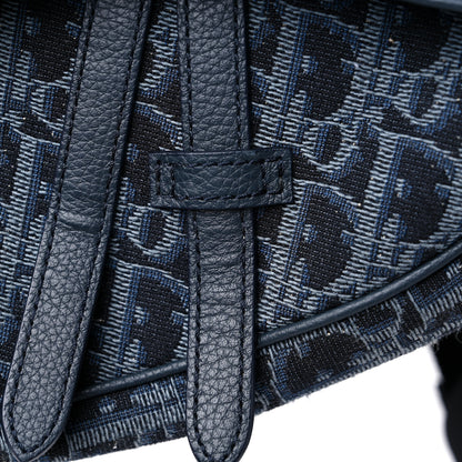Christian Dior Oblique Mens Saddle Bag Blue 13 of 13