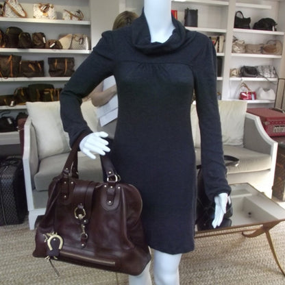 Chloe Leather Kerala Tote Chocolate 2 of 11
