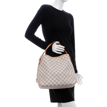 Louis Vuitton Damier Azur Delightful PM Rose Ballerine 2 of 7