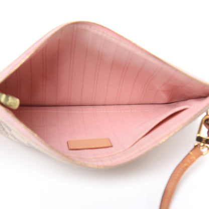 Louis Vuitton Damier Azur Neverfull MM GM Pochette Rose Ballerine 5 of 14