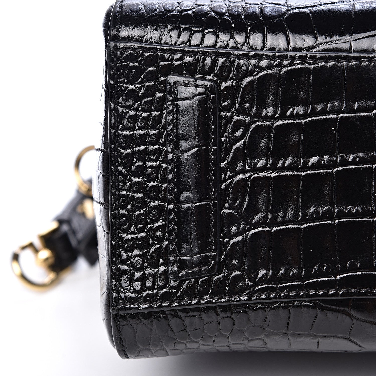 Givenchy Calfskin Crocodile Embossed Mini Antigona Black 13 of 13