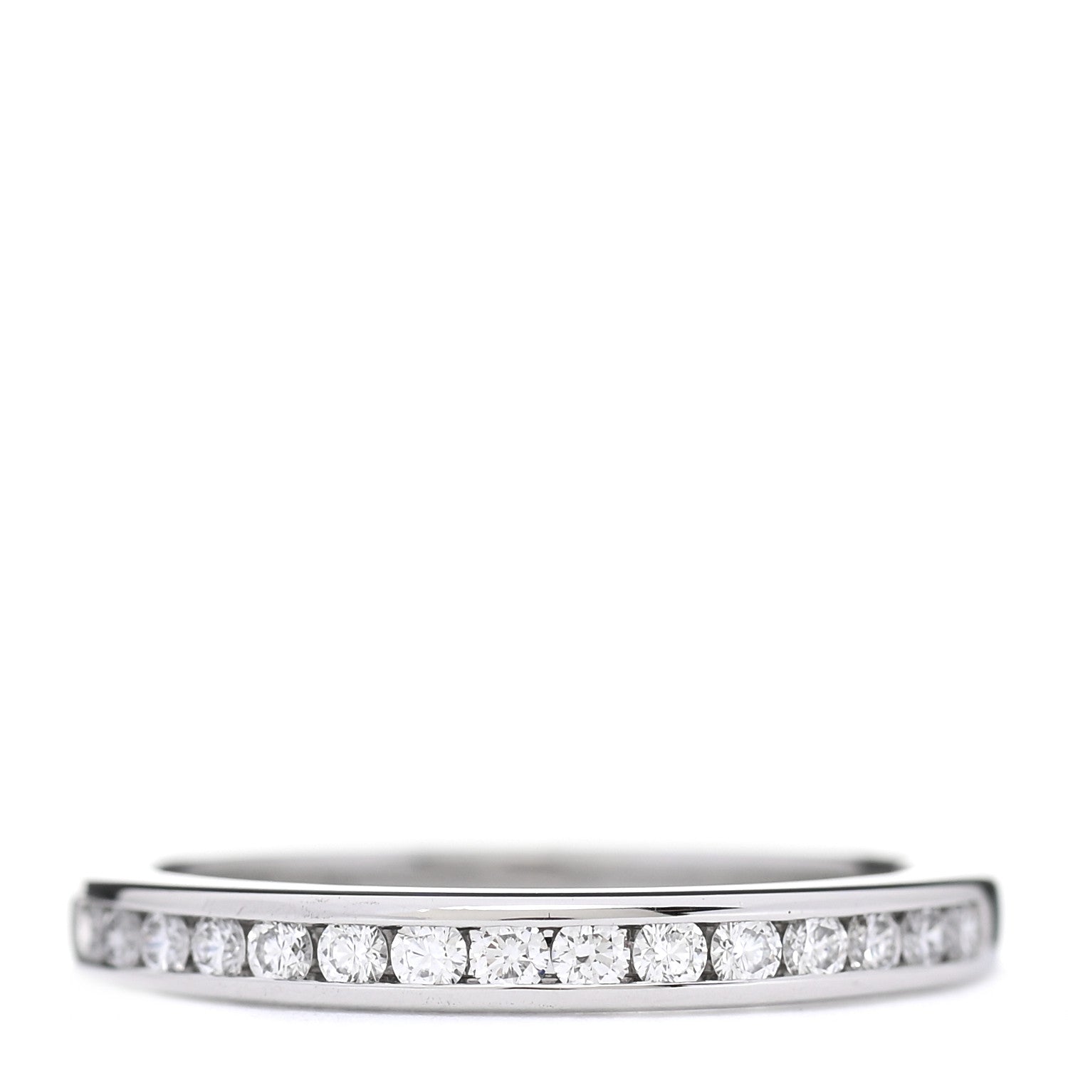 Tiffany Platinum Diamond .20ctw Half Circle Wedding Band Ring 47 4 1 of 5