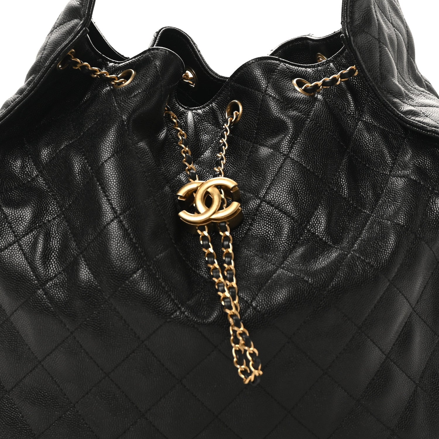Chanel Caviar Quilted Medium Chanel 25 Handbag Black 9 of 11