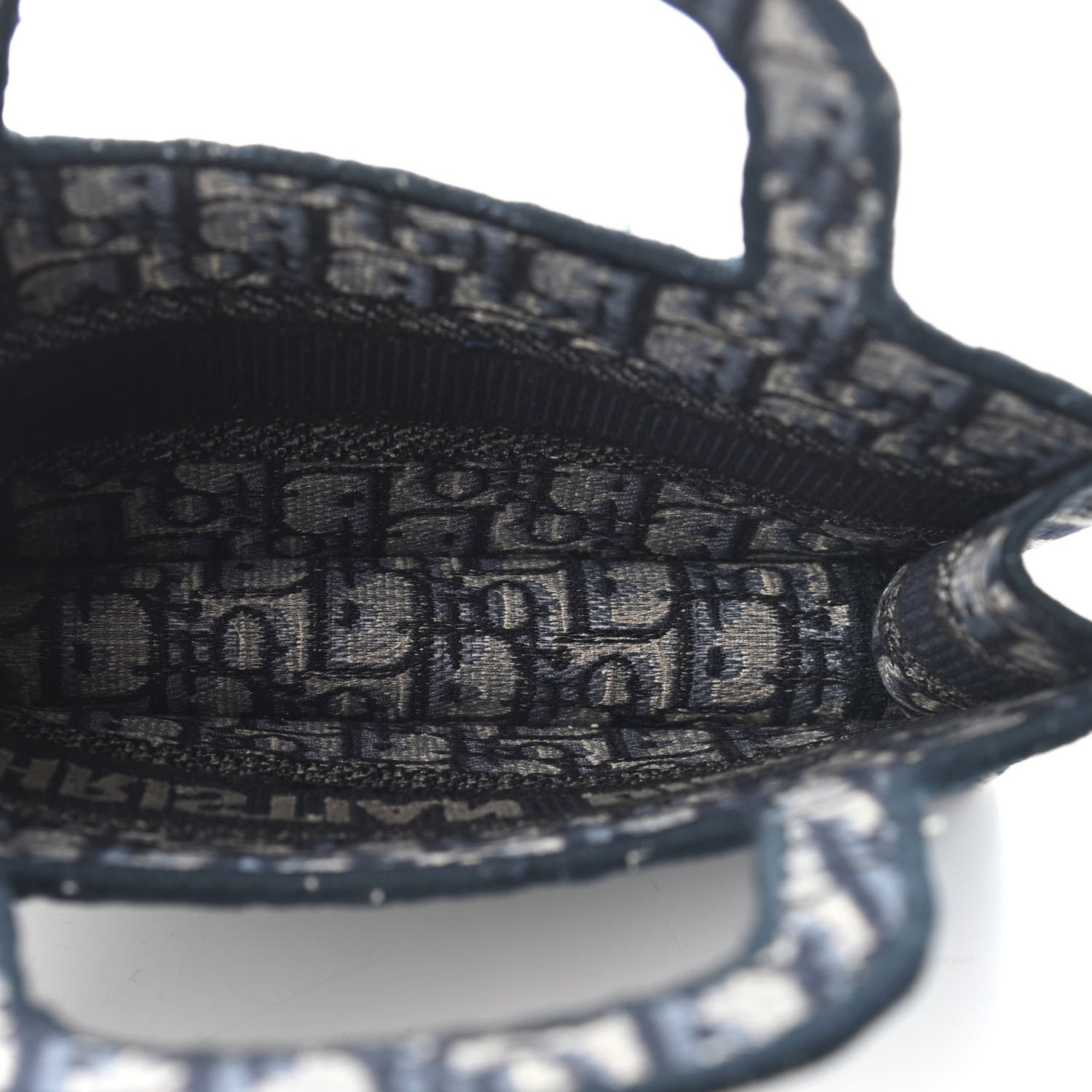 Christian Dior Oblique Mini Book Tote Blue Multicolor 7 of 9