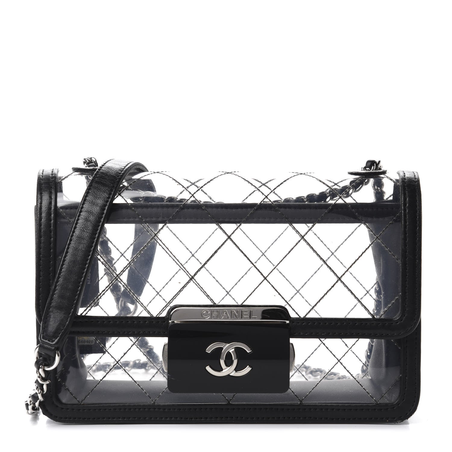 Chanel PVC Lambskin Quilted Beauty Lock Flap Black 1 of 11