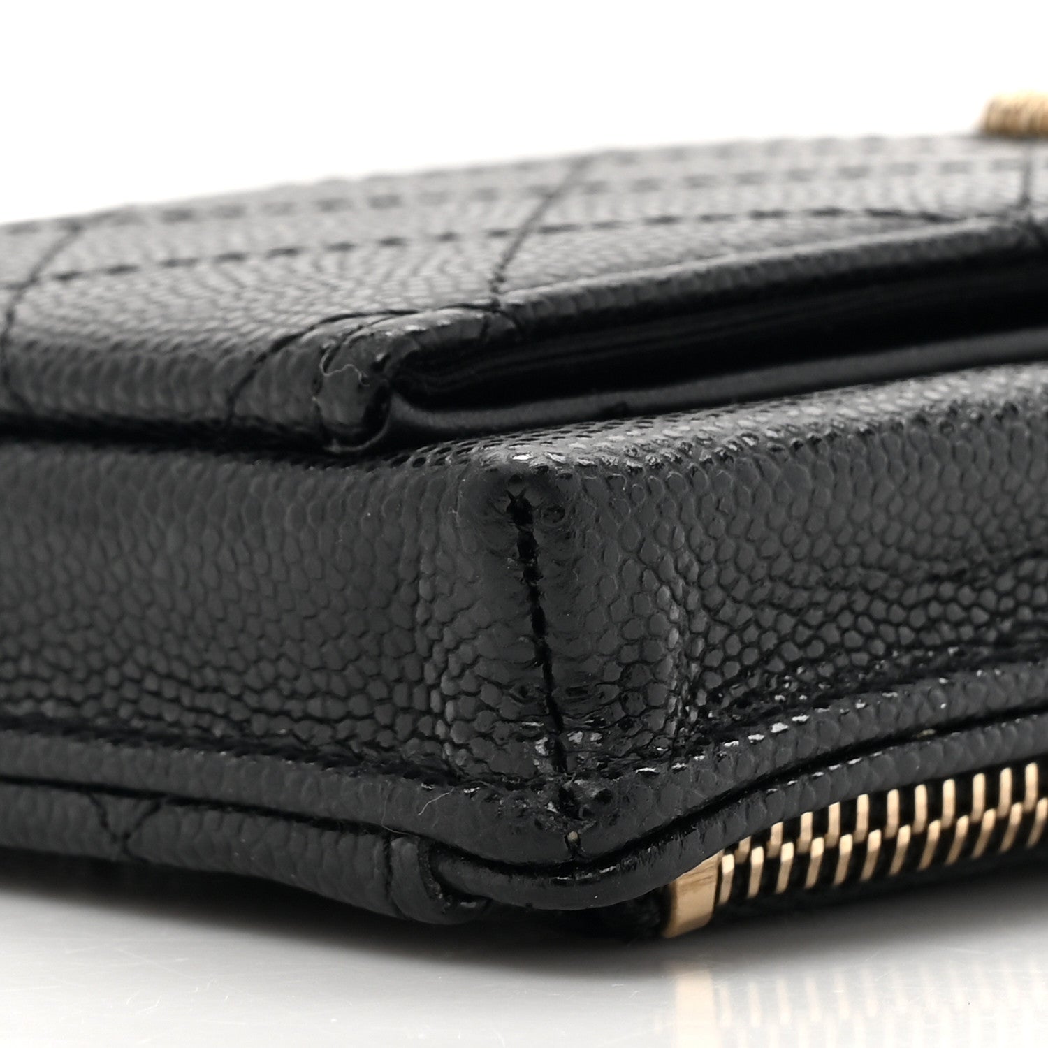 Chanel Caviar Quilted Zip Phone Case Black 10 of 12