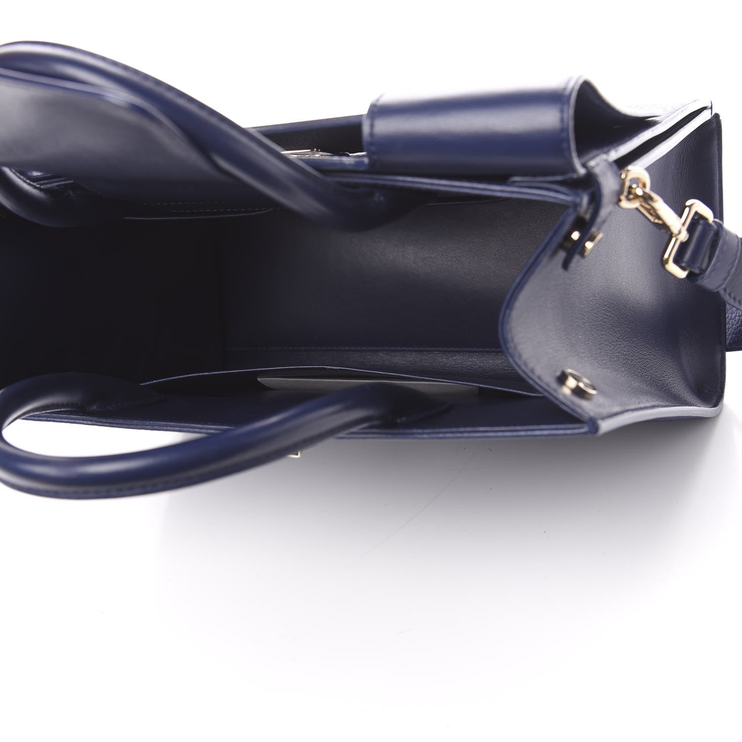 Christian Dior Bullcalf Medium Diorever Flap Navy 6 of 11
