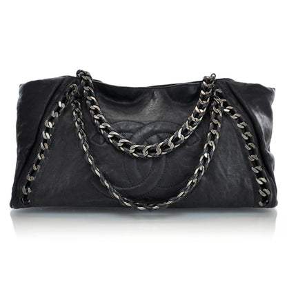 Chanel Leather Large Modern Chain Tote Black 1 of 12
