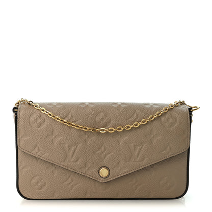 Louis Vuitton Empreinte Pochette Felicie Chain Wallet Tourterelle 1 of 9
