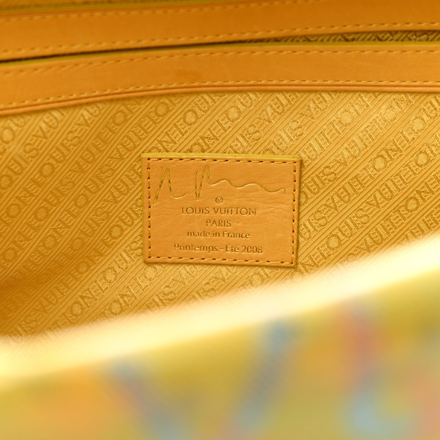 Monogram Pulp Defile Weekender PM Yellow