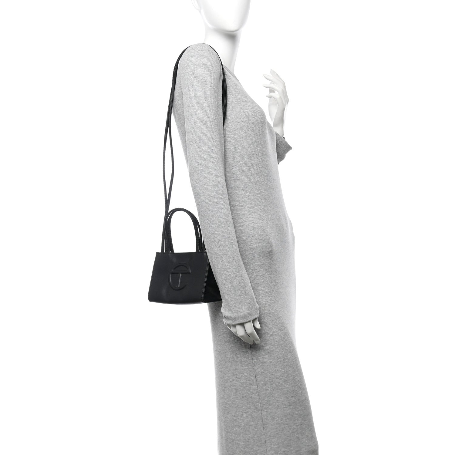 Telfar Vegan Leather Small Shopping Bag Black 2 of 14