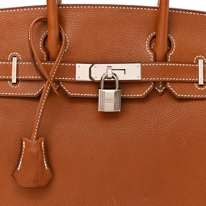 Hermes Natural Barenia Faubourg Birkin 30 Fauve 8 of 14