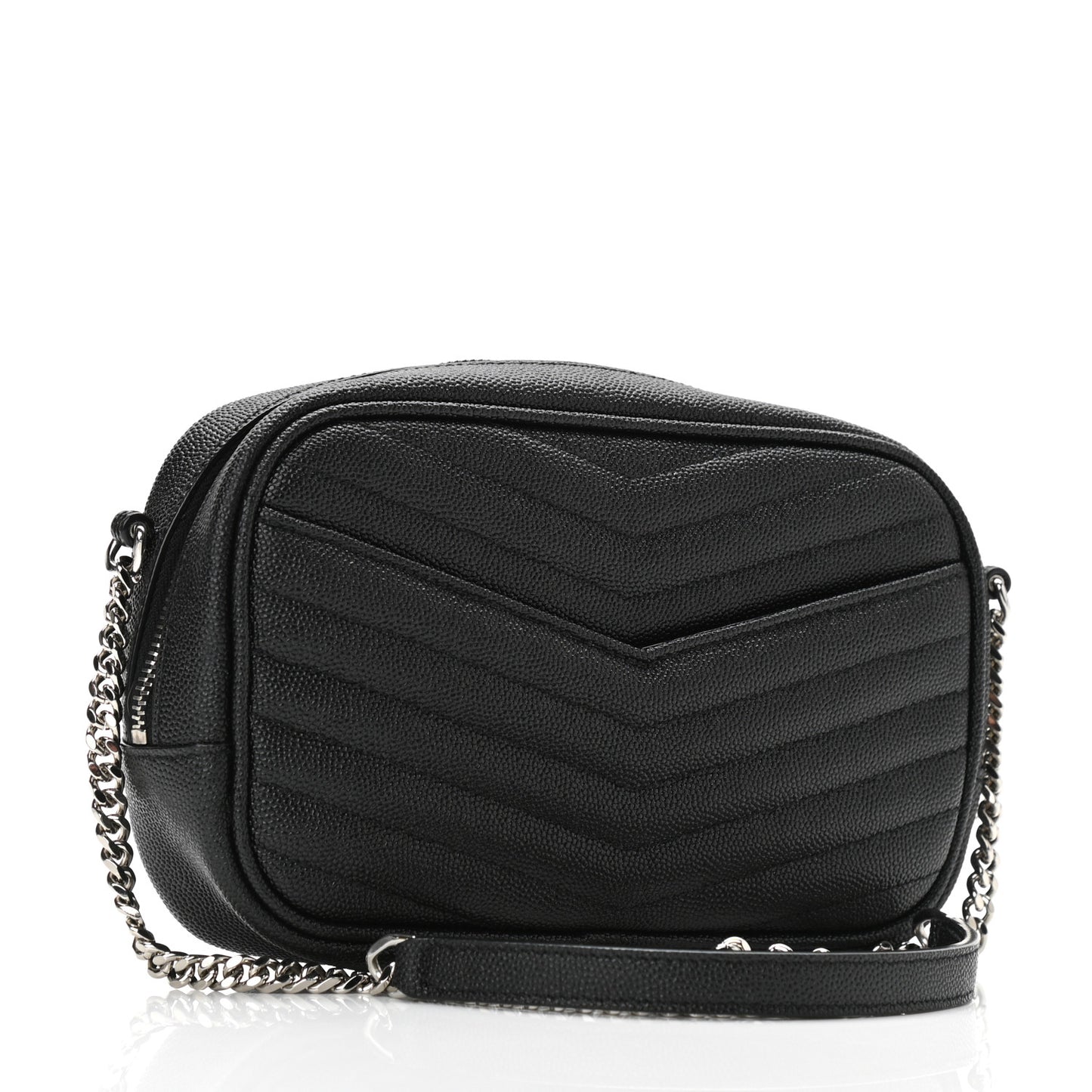 Grain De Poudre Matelasse Monogram Mini Lou Camera Bag Black
