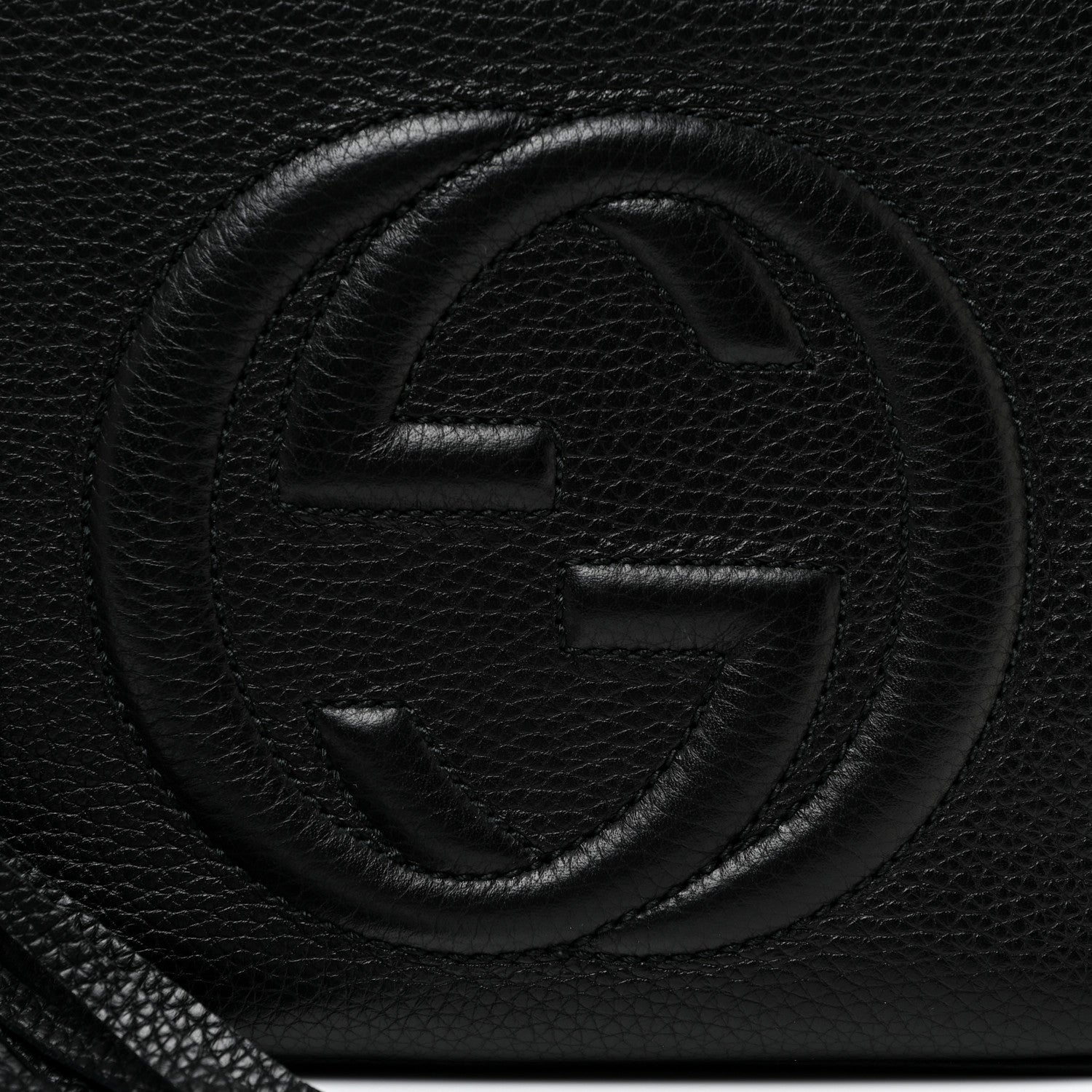 Gucci Pebbled Calfskin Small Soho Disco Bag Black 9 of 12