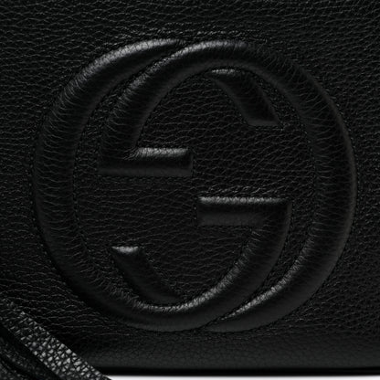 Gucci Pebbled Calfskin Small Soho Disco Bag Black 9 of 12