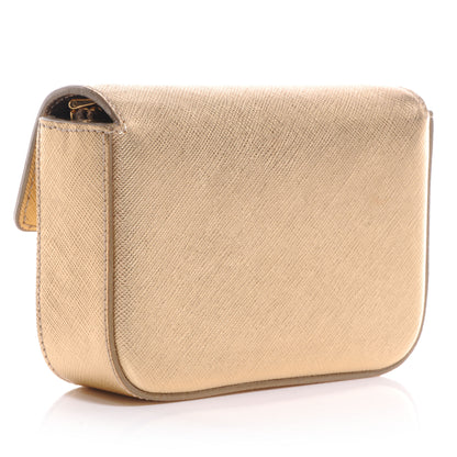Prada Saffiano Box Clutch Platino 3 of 11