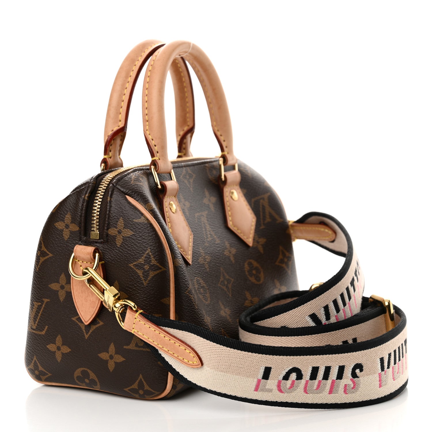 Louis Vuitton Monogram Speedy Bandouliere 20 Black 3 of 10