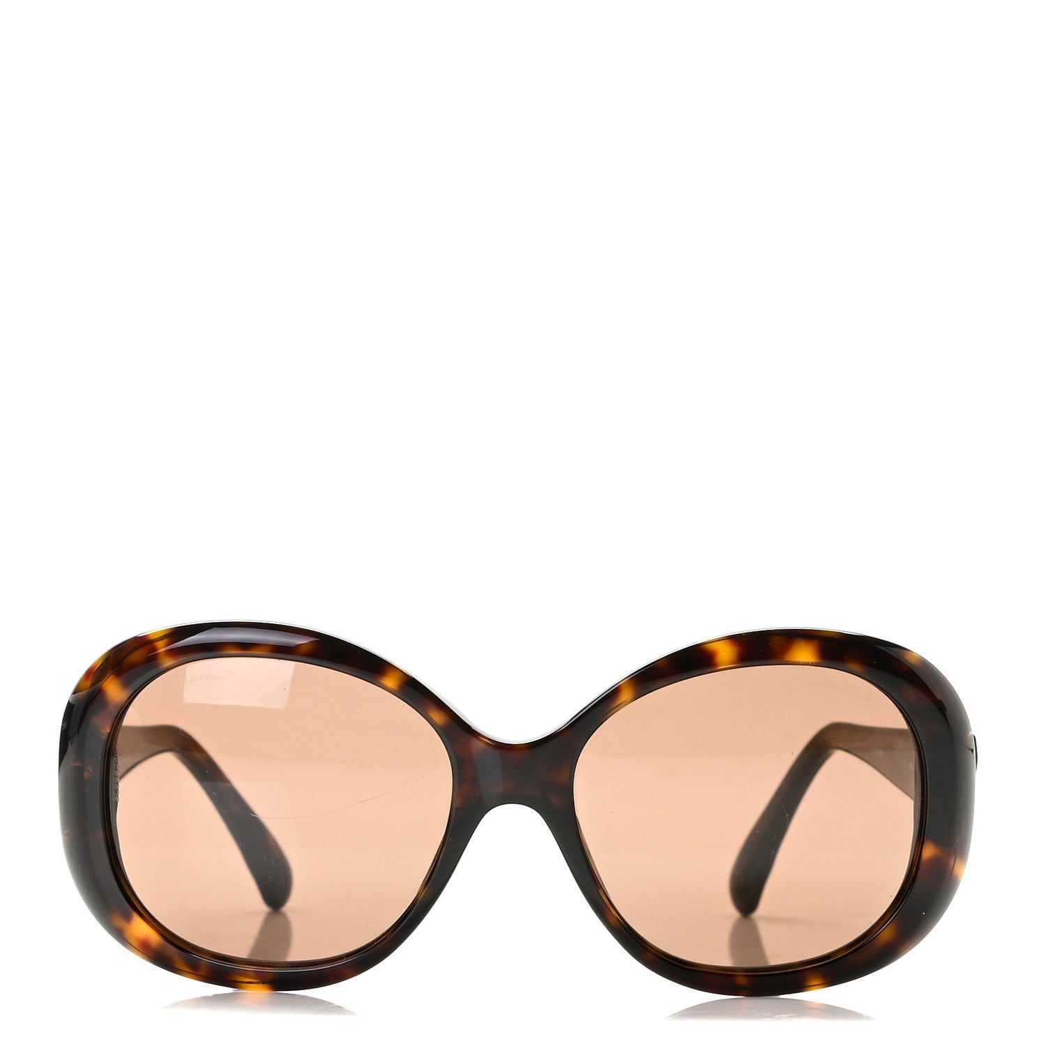 Chanel Acetate CC Sunglasses 714 Dark Tortoise 2 of 6