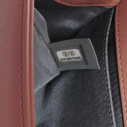 Chanel Metallic Calfskin Quilted Medium Boy Flap Pink 9 of 9