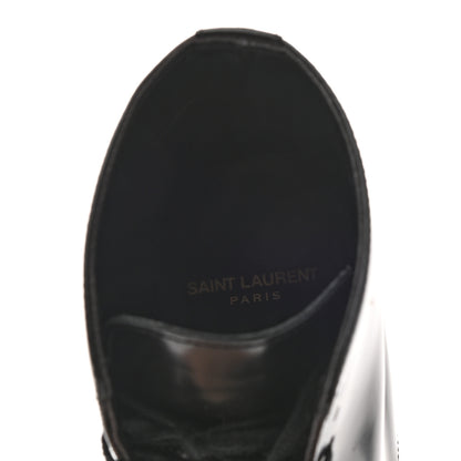 Saint Laurent Calfskin Womens Army Combat Boots 37 Black 7 of 9