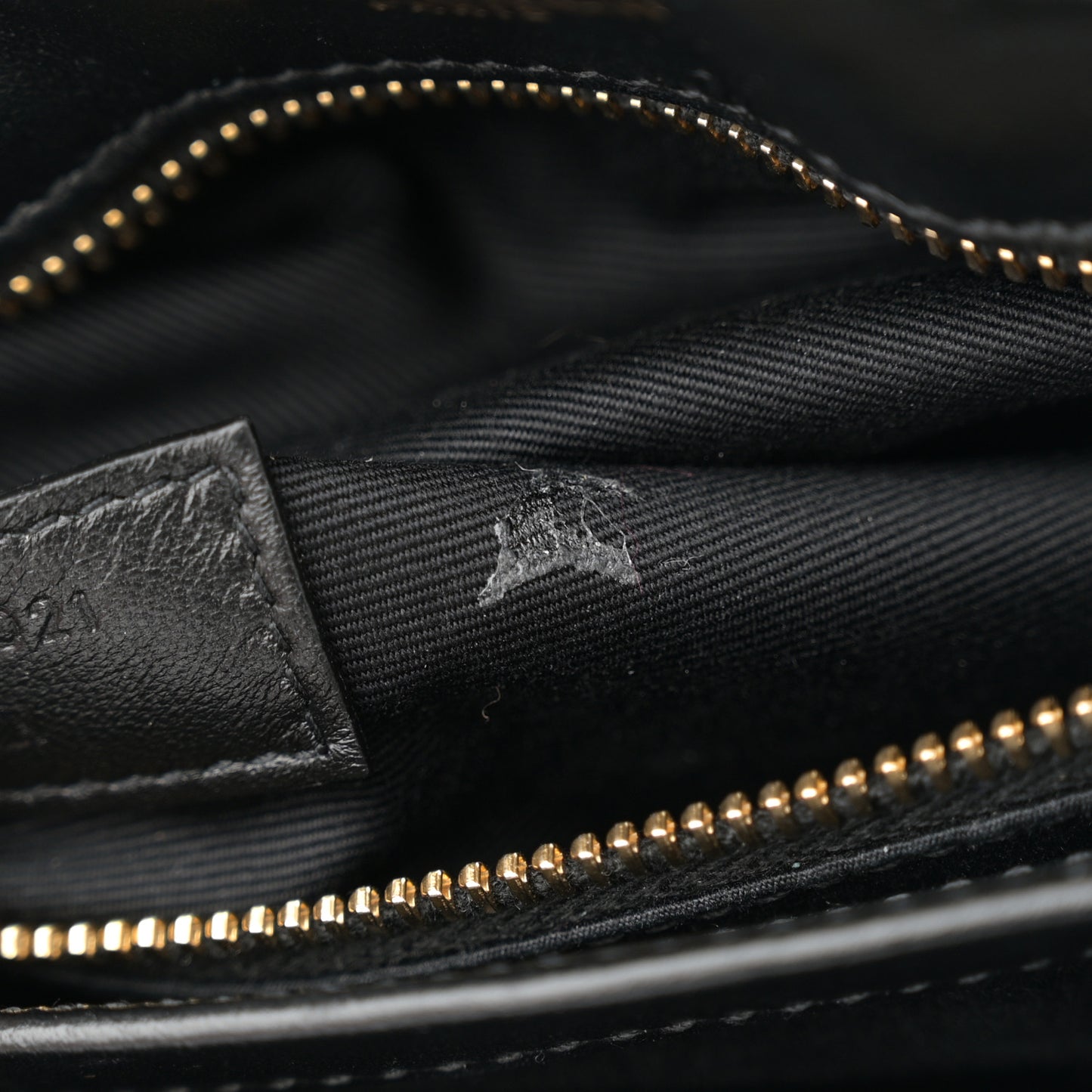 Calfskin Y Quilted Monogram Toy Loulou Crossbody Bag Black