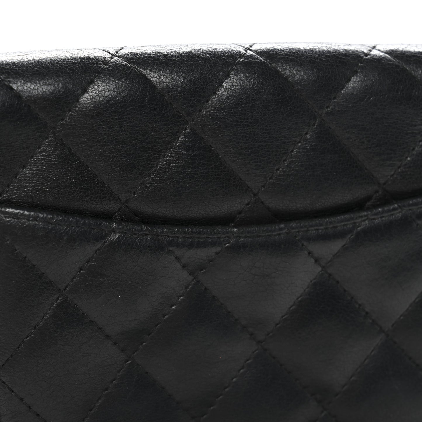 Lambskin Quilted Wallet On Chain WOC Black
