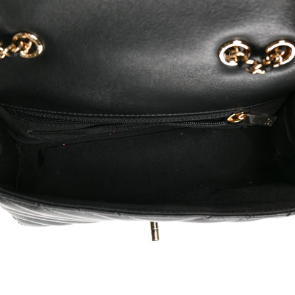 Chanel Calfskin Chevron Quilted Mini Statement Flap Black 5 of 10