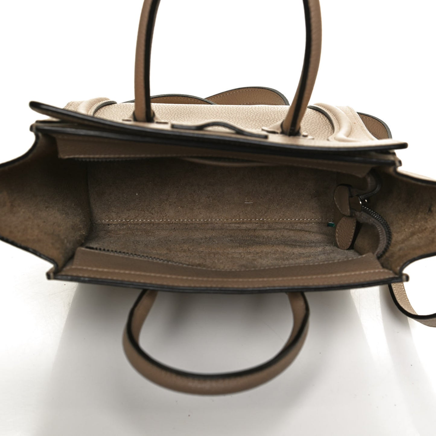 Drummed Calfskin Nano Luggage Dune