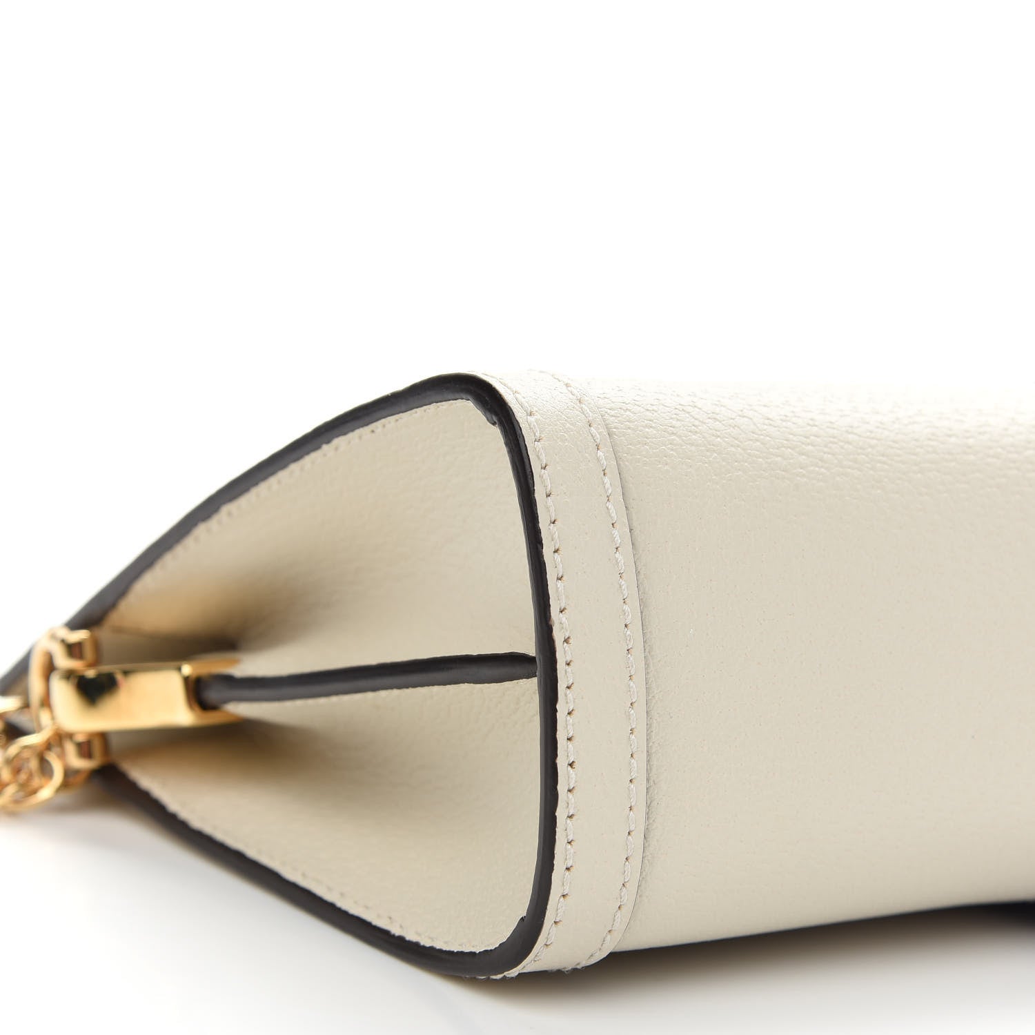 Gucci Textured Calfskin Web Small Ophidia Chain Shoulder Bag Mystic White 8 of 9