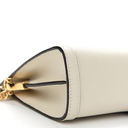 Gucci Textured Calfskin Web Small Ophidia Chain Shoulder Bag Mystic White 8 of 9