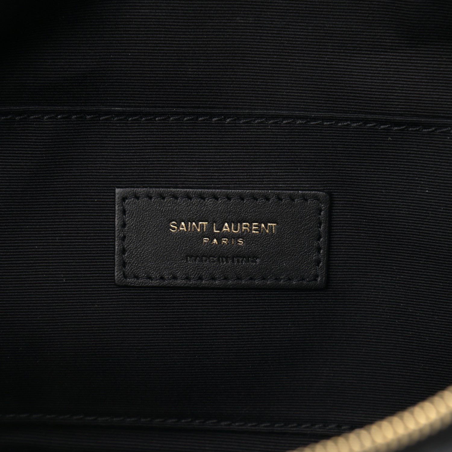 Saint Laurent Grain De Poudre Monogram Belt Bag Black 6 of 11