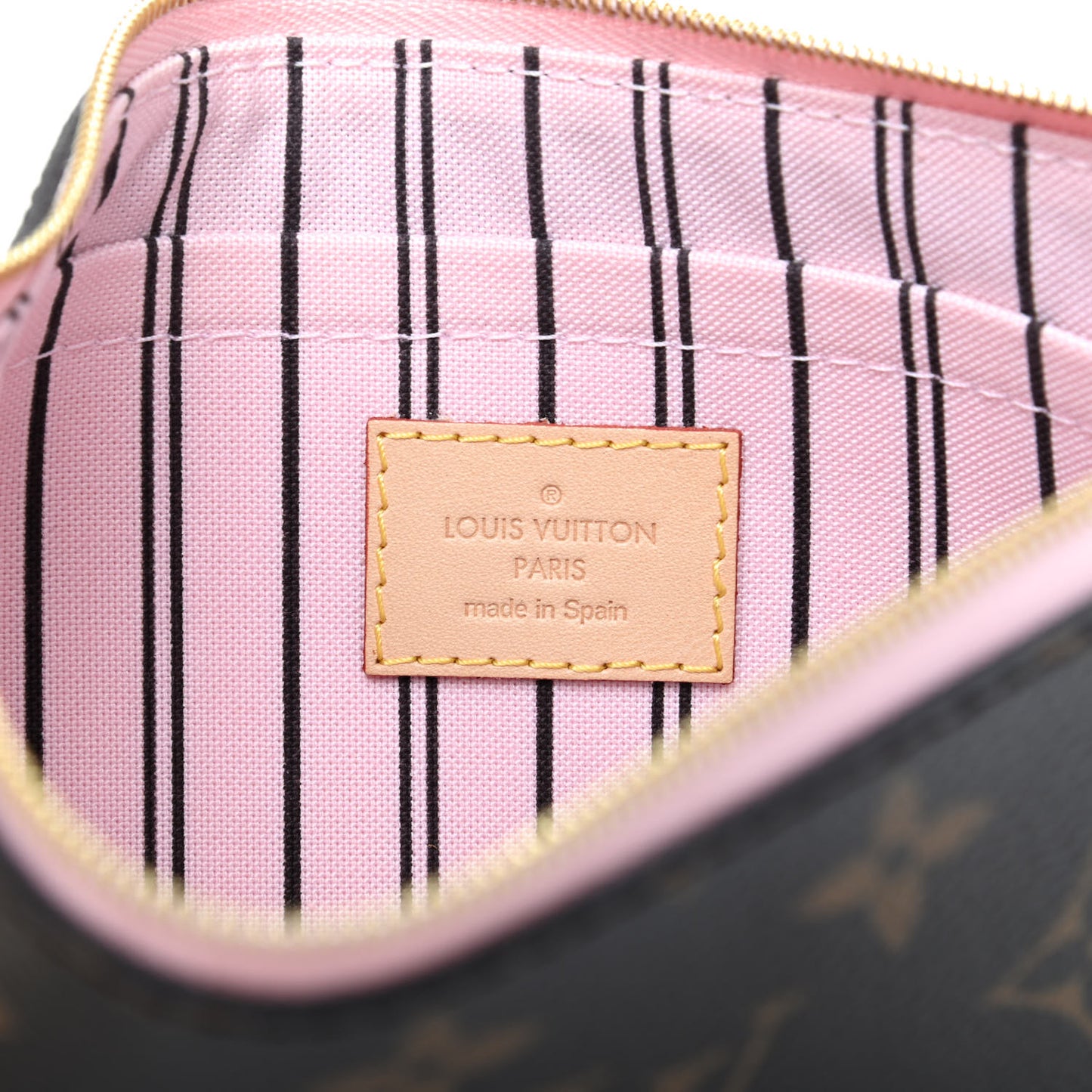 Monogram Neverfull MM GM Pochette Rose Ballerine