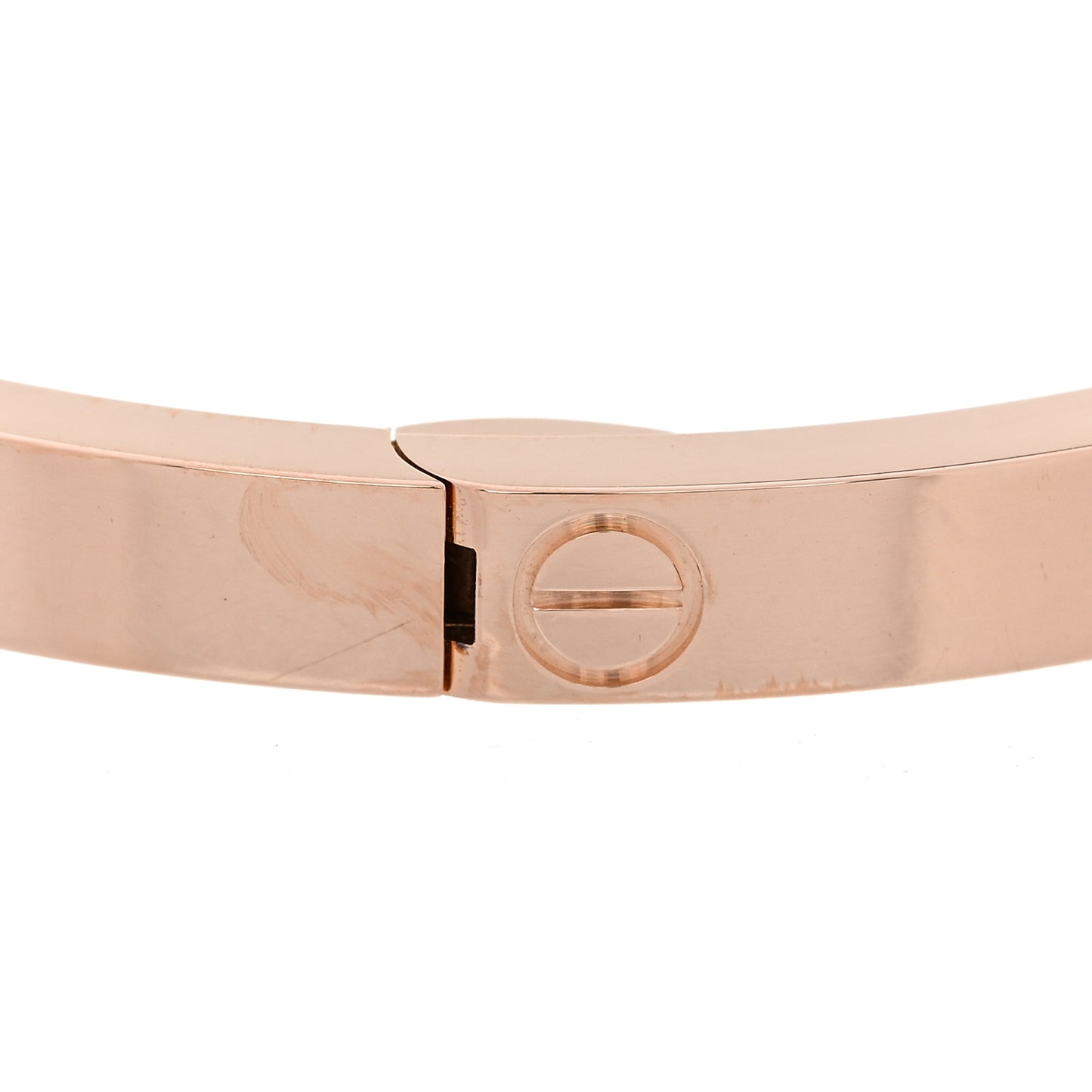18K Pink Gold 10 Diamond Small LOVE Bracelet 16