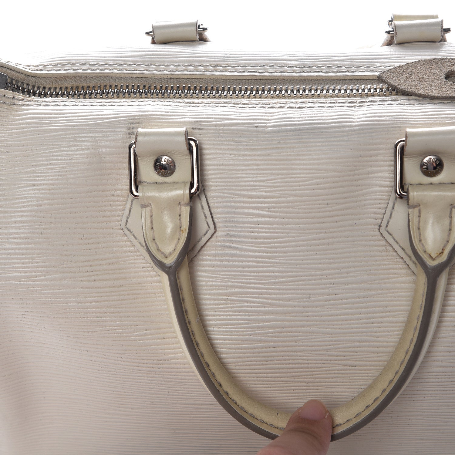 Louis Vuitton Epi Speedy 30 Ivory 19 of 35