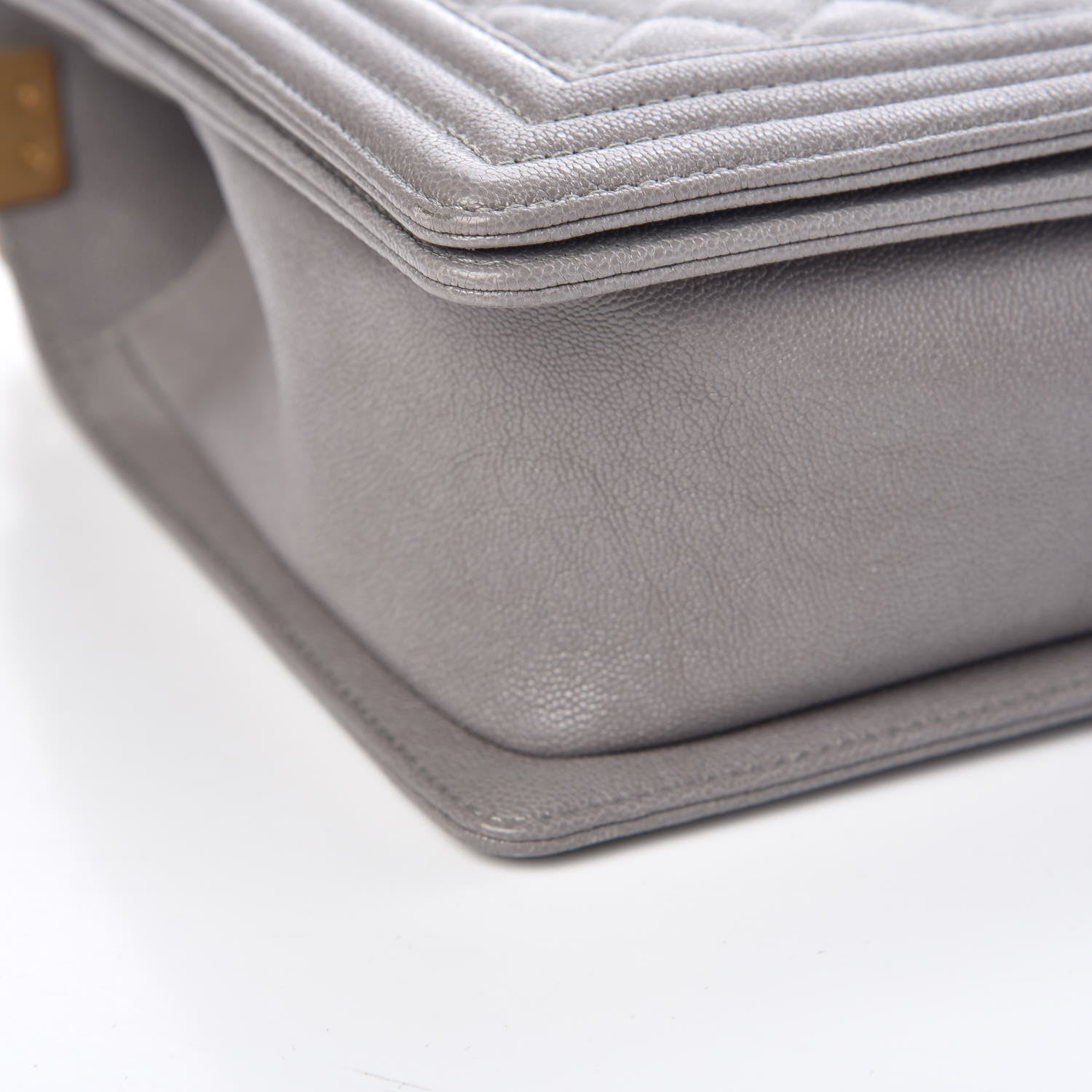 Chanel Caviar Quilted New Medium Boy Flap Grey 8 of 10