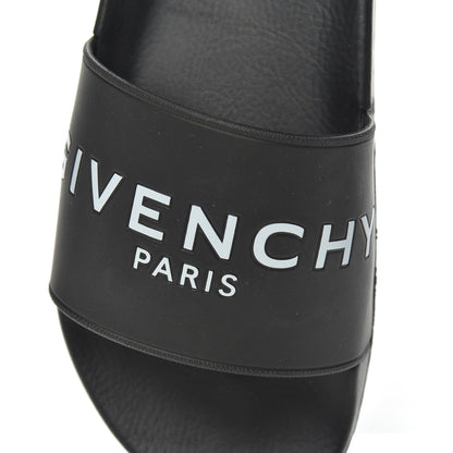 Givenchy Rubber Logo Mens Pool Slide Sandals 41 Black 6 of 9